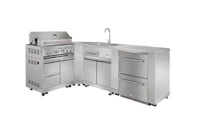The Ultimate Stainless Steel Outdoor Kitchen