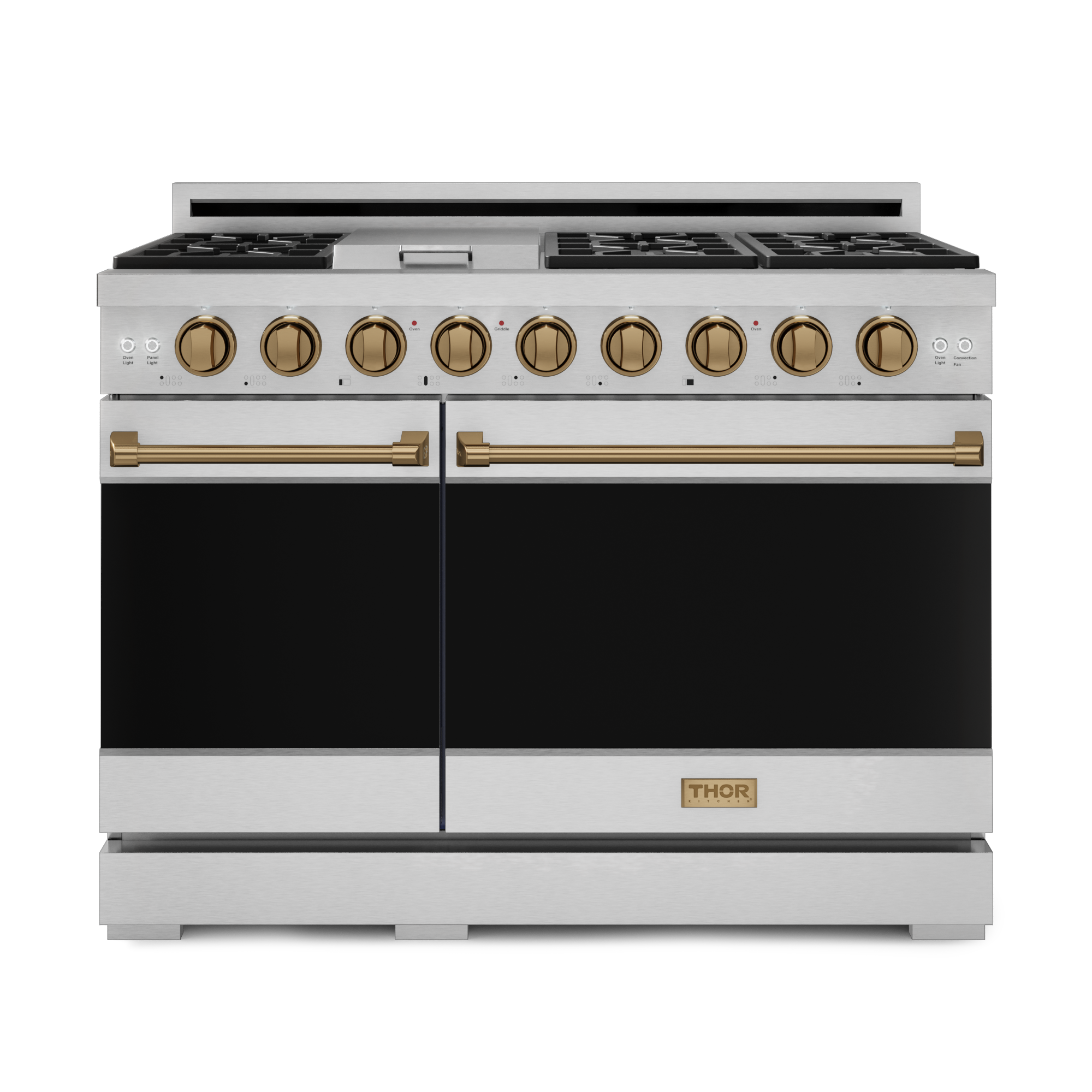 48 Inch Professional LP Range with Pro-Style Knobs in Stainless Steel/Bronze | Gordon Ramsay Series - RSG48ELP-BRZ